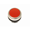 Flat latching pushbutton, red color, M22-DR-R