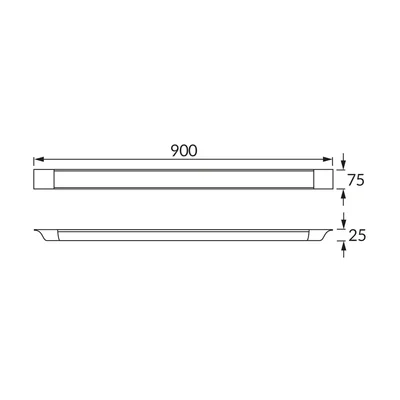 FLAT LED 30W NW linear LED lighting fixture