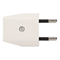 Flat plug without grounding, 10A, 250V, white