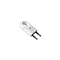Flat plug without grounding, 10A, 250V, white, IP44