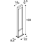 FLAT POLE 100 Außenpoller 10W 400lm 3000K/4000K IP65 braun