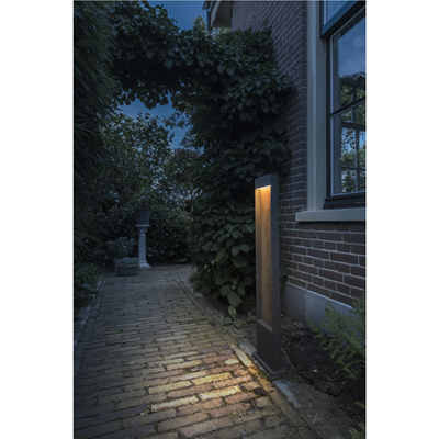 FLAT POLE 100 Outdoor bollard 10W 400lm 3000K/4000K IP65 brown