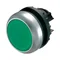 Flat push-button, green, M22-DR-G