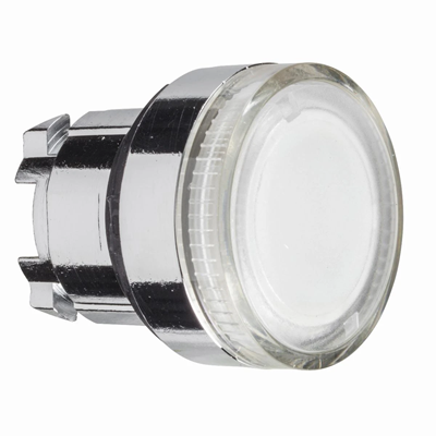 Flat push-button, self-returning BA 9s metal bulb typical