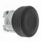 Flat pushbutton Ø22 black self-return without marking round metal