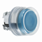 Flat pushbutton Ø22 blue, non-illuminated, round metal