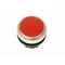 Flat pushbutton with spring return, red color, M22-D-R