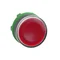 Flat red push-push button LED plastic without marking