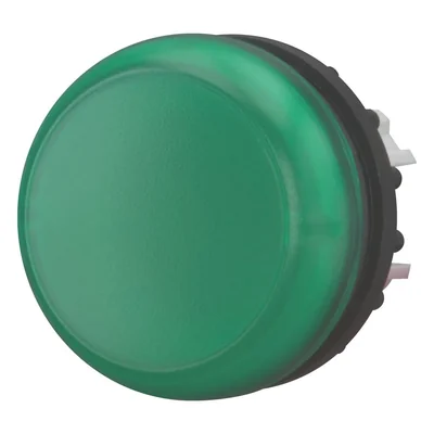Flat signal lamp head, green, M22-L-G
