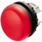 Flat signal lamp head, red, M22-L-R
