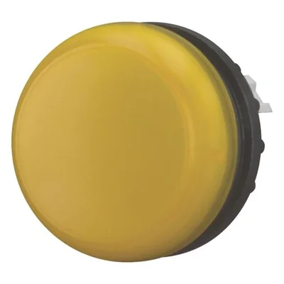 Flat signal lamp head, yellow, M22-L-Y