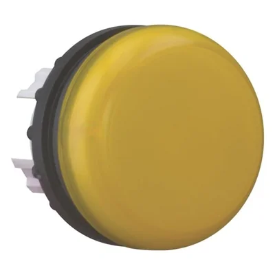 Flat signal lamp head, yellow, M22-L-Y