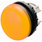 Flat signal lamp head, yellow, M22-L-Y