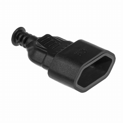 Flat socket 2 5A 250V removable black