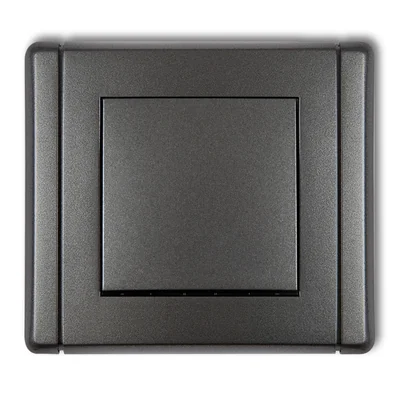 FLEXI Double stair switch (two buttons without pictograms) graphite