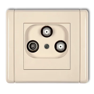 FLEXI Subscriber socket 2 outputs SAT + TV beige
