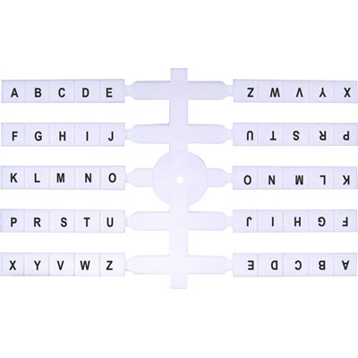 Flexibilní popisovač (10 x 20 ks) A-Z (bez písmene Q) (EO3)