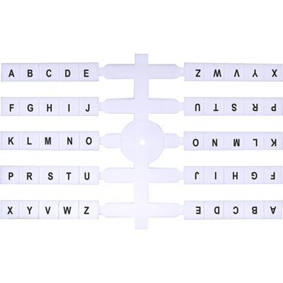 Flexibilní popisovač (10 x 20 ks) A-Z (bez písmene Q) (EO3)