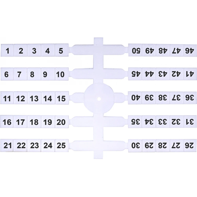 Flexibilní popisovač (4 x 50 ks) 1-50 (EO3)