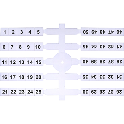 Flexibilní popisovač (4 x 50 ks) 1-50 (EO3)