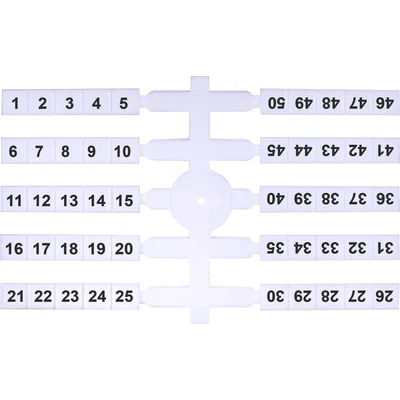 Flexibilní popisovač (4 x 50 ks) 1-50 (EO3)