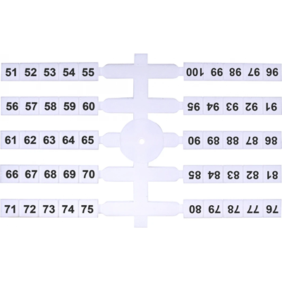 Flexibilní popisovač (4 x 50 ks) 51-100 (EO3)