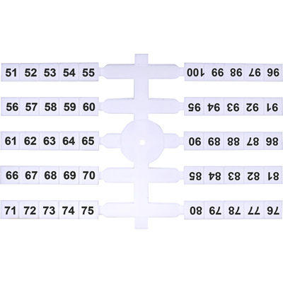 Flexibilní popisovač (4 x 50 ks) 51-100 (EO3)