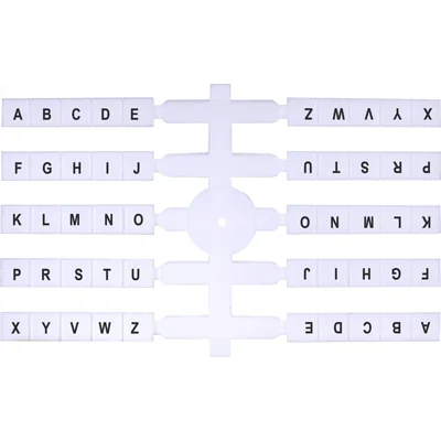 Flexible marker (10 x 20 pcs.) A-Z (without letter Q) (EO3)
