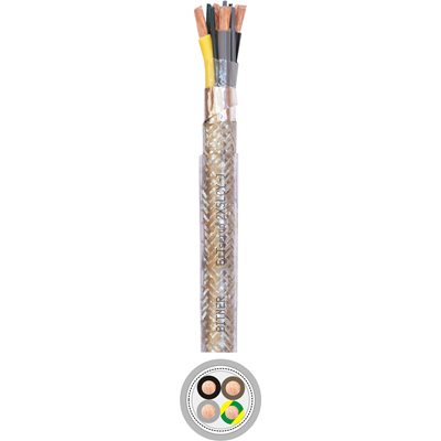 Flexible motor connection cables for frequency converters 2XSLCY-J 0.6/1 kV 4x10