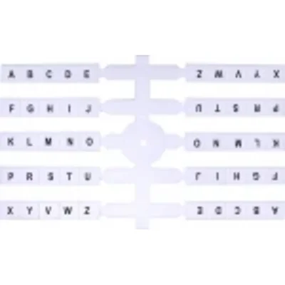 Flexibler Marker (10 x 20 Stk.) A-Z (ohne Buchstabe Q) (EO3)