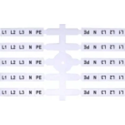 Flexibler Marker (40 x 5 Stk.) L1,L2,L3,N,PE (EO3)