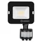 FLOOD COMPACT SENSOR V 10W 840 SYM 100 schwarzer Flutlichtstrahler