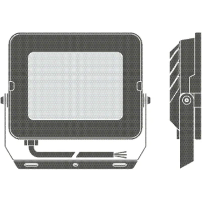 FLOOD COMPACT V 50W 865 SYM 100 black floodlight