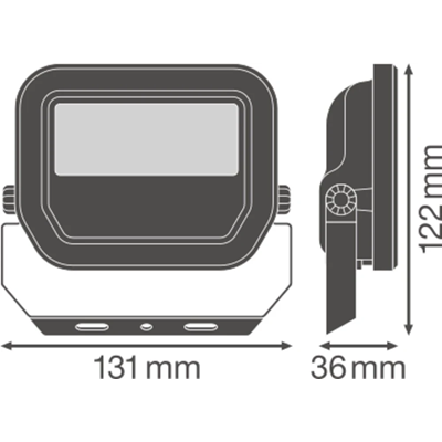 FLOODLIGHT 10 W LED floodlight 10W 1100lm 3000K WW IP65 white