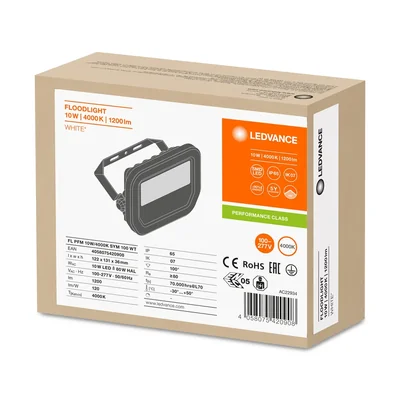 FLOODLIGHT 10 W Naświetlacz LED 10W 1200lm 4000K NW IP65 biały
