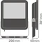 FLOODLIGHT 125 W LED Fluter 125W 13750lm 3000K WW IP65 Schwarz