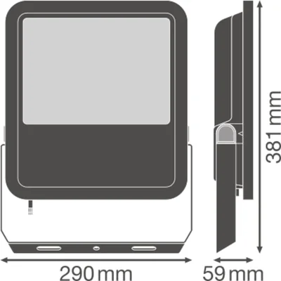 FLOODLIGHT 125 W Proiettore LED 125W 13750lm 3000K WW IP65 nero