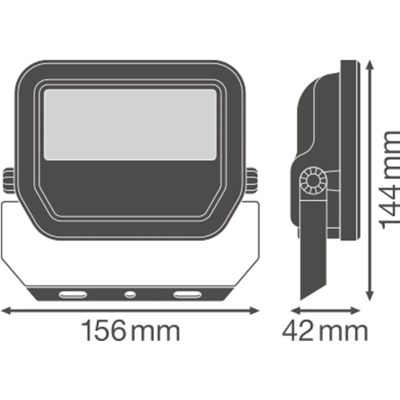 FLOODLIGHT 20 W LED floodlight 20W 2400lm 4000K NW IP65 black