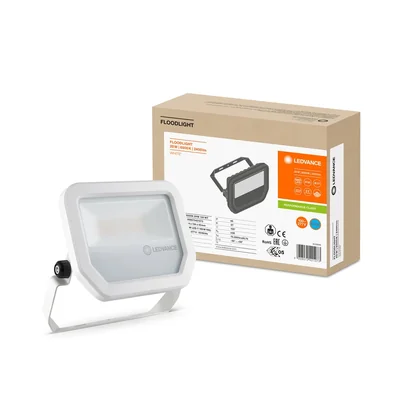 FLOODLIGHT 20 W LED Fluter 20W 2400lm 6500K CW IP65 weiß