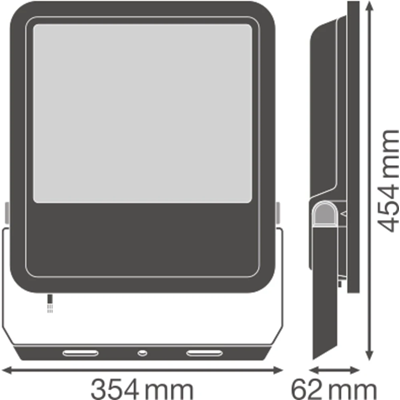 FLOODLIGHT 200 W LED floodlight 200W 22000lm 3000K WW IP65 black
