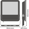 FLOODLIGHT 200 W LED světlomet 200W 25000lm 6500K CW IP65 černý