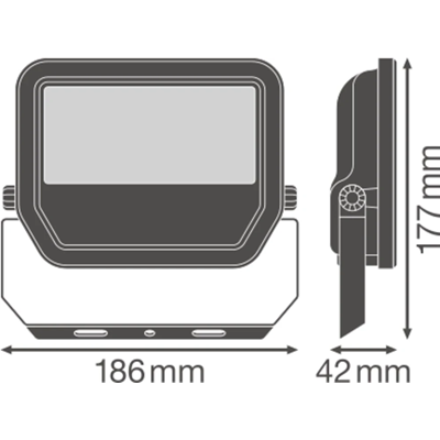 FLOODLIGHT 30 W LED floodlight 30W 3300lm 3000K WW IP65 black