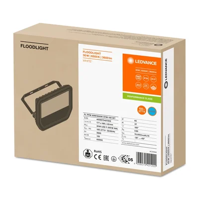 FLOODLIGHT 30 W LED Fluter 30W 3600lm 6500K CW IP65 weiß