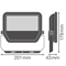 FLOODLIGHT 50 41W 6KLM 840 PS SY100 BK Proiettore