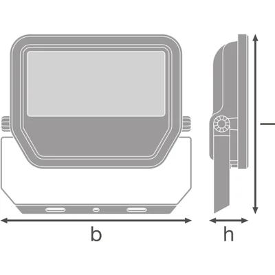 FLOODLIGHT 50 41W 6KLM 840 PS SY100 BK Proiettore
