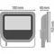 FLOODLIGHT 50 LED floodlight 230V 50W 5250lm IP65 n/t WW 100st white