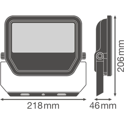 FLOODLIGHT 50 W LED floodlight 50W 5500lm 3000K WW IP65 black