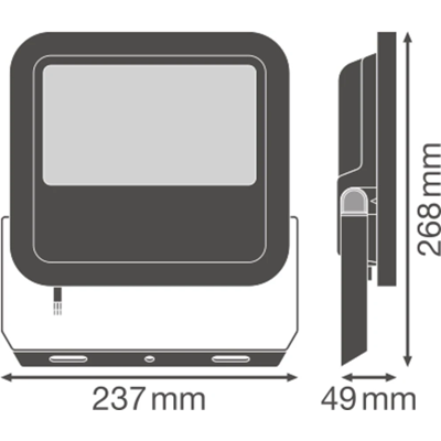 FLOODLIGHT 65 W LED floodlight 65W 7150lm 3000K WW IP65 black