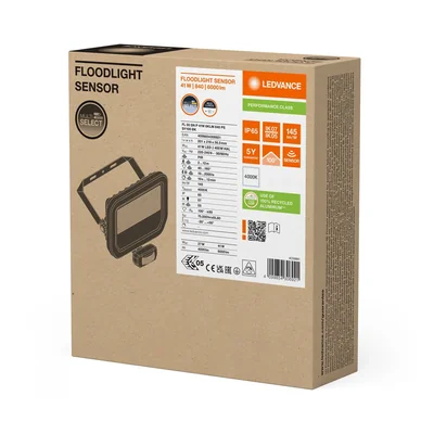 Floodlight FLOODLIGHT SENSOR 50 41W 6KLM 840 PS SY100 BK