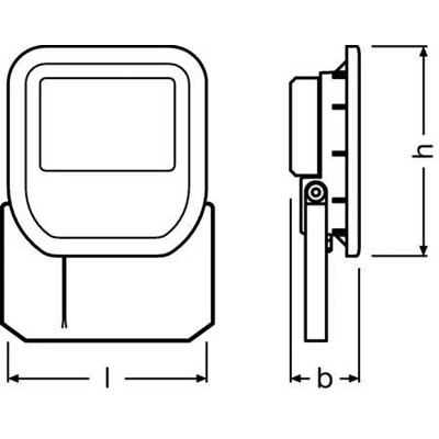 FLOODLIGHT Proiettore LED 230V 10W 3000K 800lm IP65 WW bianco